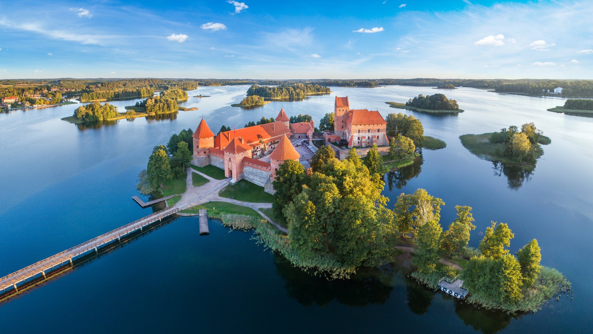 Litvánia Traknai vár Litvánia